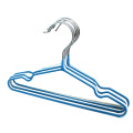Metal Plastic 2.8mm Dia Plated Wire Laundry Clothes Hanger for Cloth
